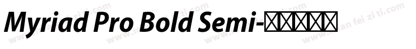 Myriad Pro Bold Semi字体转换